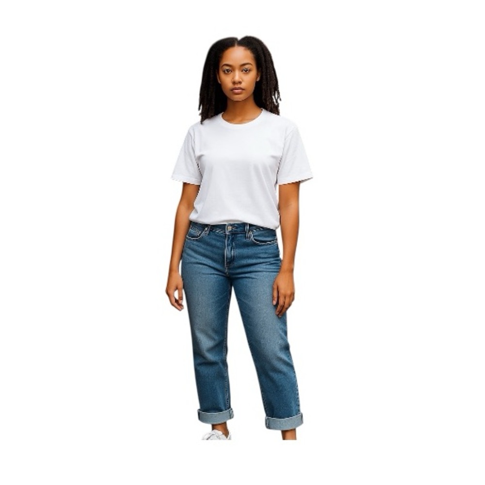 Avenue Blue Ankle Cropped Jeans